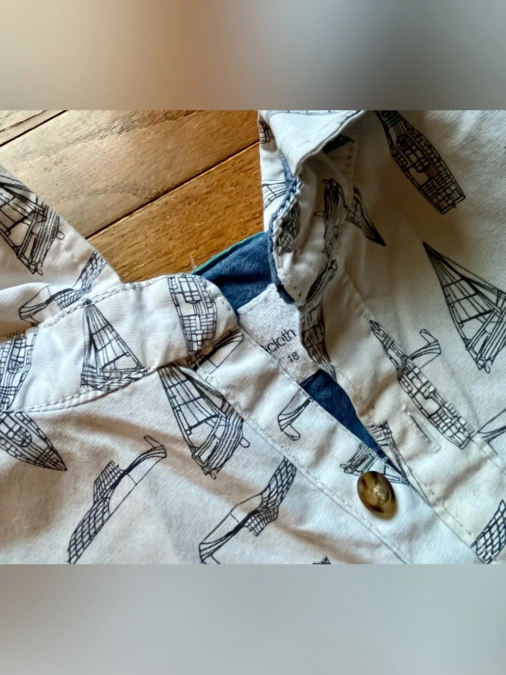Kid’s Sailboat Button Down